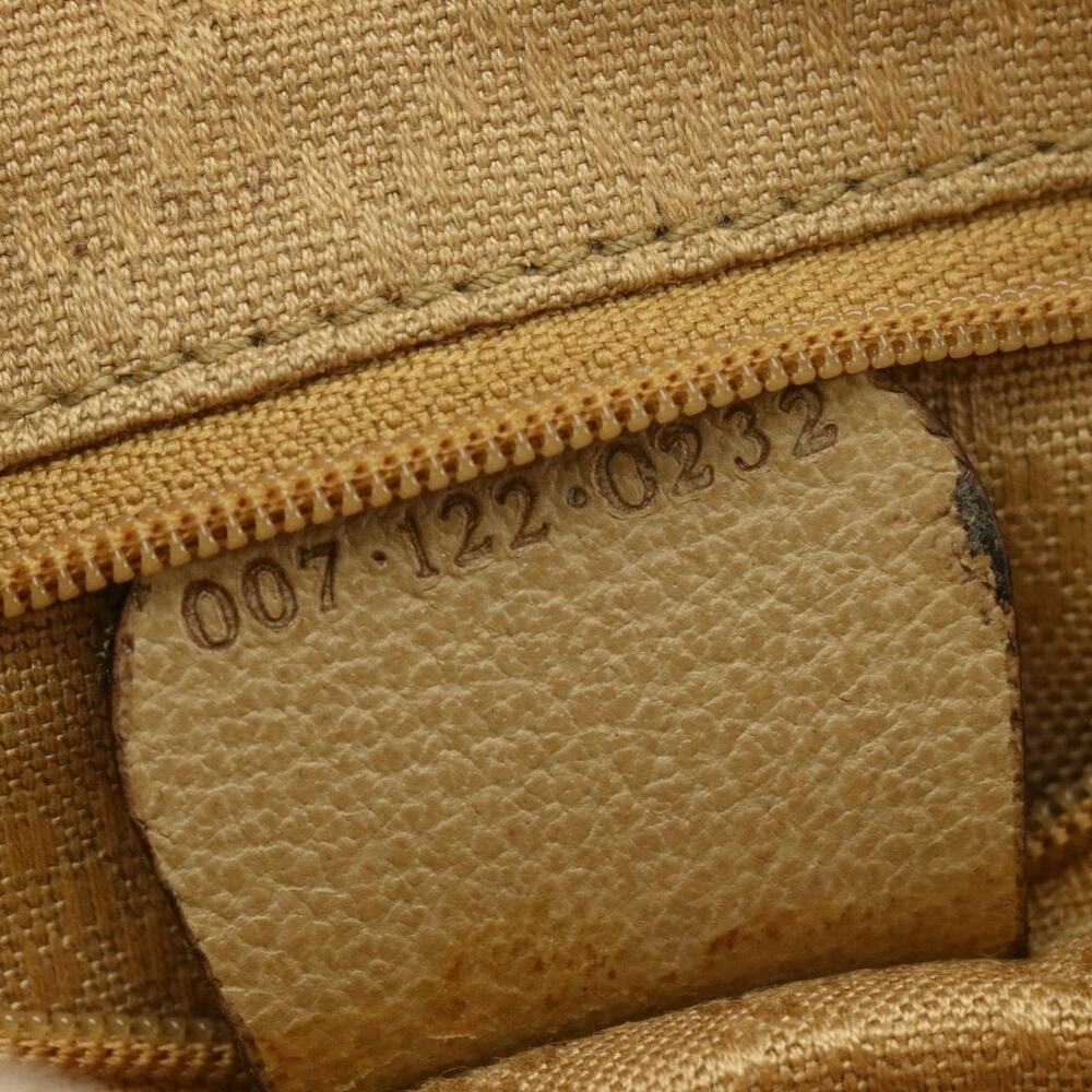 Authenticated Gucci Boston Bag Beige Suede w/Bamboo Handle - Picture 12 of 12